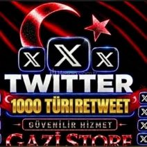 ⭐ TWİTTER (X) 1000 RETWEET %100 TÜRK + GARANTİLİ⭐
