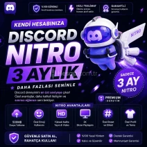 ⭐ DİSCORD 2X BOOST 3 AYLIK NİTRO | ⭐