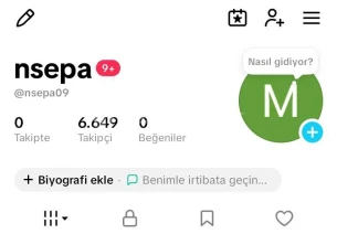 6.649 Takipçili Aktif Tiktok Hesabı