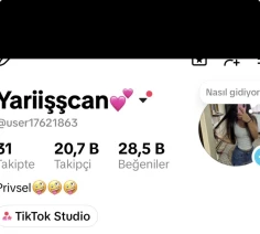 20.700 Takipçili Aktif Tiktok Hesabı