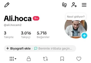 3.016 Takipçili Eski Tiktok Hesap