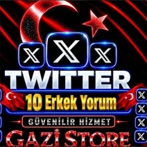 ⭐ TWİTTER (X) 10 ERKEK YORUM %100 ORGANİK + GARANTİLİ⭐