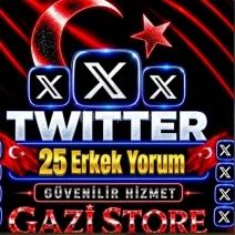 ⭐ TWİTTER (X) 25 ERKEK YORUM %100 ORGANİK + GARANTİLİ⭐