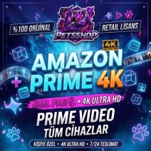 👑 Amazon Prime Video 4K Ultra HD Özel Profil 1 Ay