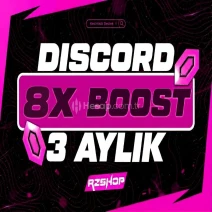 ✨OTOTESLİM DİSCORD 3 AYLIK 8X BOOST + GARANTİ ✨