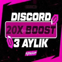✨OTOTESLİM DİSCORD 3 AYLIK 20X BOOST + GARANTİ ✨