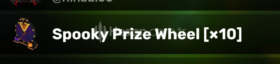 Rivals Spooky Prize Wheel x10 Gamepass Gift