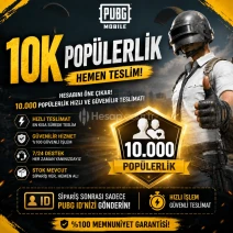 ⭐PUBG - 10K POPÜLERLİK - EN UYGUN⭐