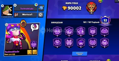 Brawl stars 90k Değerli kostümlü hesap
