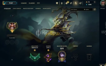 TR - EMERALD III - 16 SKIN - 74 CHAMP - 37LVL