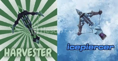 ROBLOX mm2 icepiercer + HARVESTER  takımı