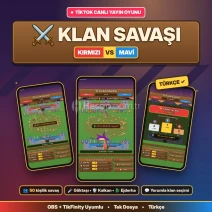 KLAN SAVAŞI TikTok LIVE Hediye Etkileşimli oyunu