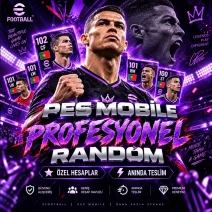 👑 PROFESYONEL ⚡ PES MOBİLE RANDOM HESAP 👑