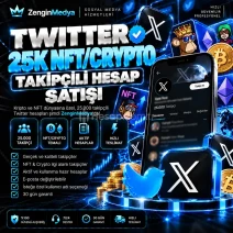 🌟 Twitter 25K NftCrypto Takipçili Hesap 🌟