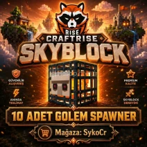 CRAFTRİSE SKYBLOCK 10x GOLEM SPAWNER