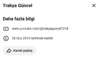 2015 TARİHLİ YOUTUBE HESABI ESKİ TARİHLİ