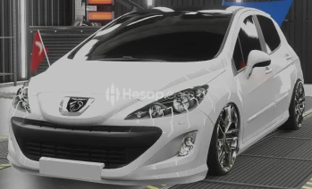 [CPM2 ÖZEL LOGOLU PEUGEOT 207 (BEYAZ) |