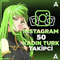 Instagram 50 Kadın Türk Takipçi - Profesyonel Hizmet