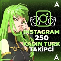 Instagram 250 Kadın Türk Takipçi - Profesyonel Hizmet