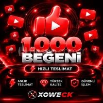 ⭐Youtube 1.000 Beğeni - Keşfet Etkili⭐