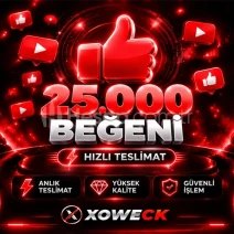 ⭐Youtube 25.000 Beğeni - Keşfet Etkili⭐