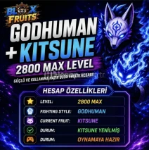 ⚡Blox Fruit Kitsune Yenmiş 2800 LVL Mail Değişir⚡