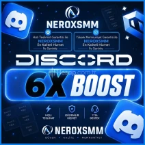1 Aylık 6x Server Boost | NeroxSMM [1AY GARANTİ