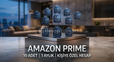 AMAZON PRIME 10 ADET | 1 AYLIK | KİŞİYE ÖZEL HESAP