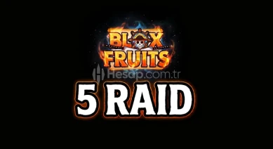  Blox Fruits Raid Hizmeti 5 adet | Solo Yapılır
