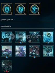 LOL 30 LEVEL FULL DEĞİŞEN UNRANKED HESAP 64.4 K MAVİ ÖZ