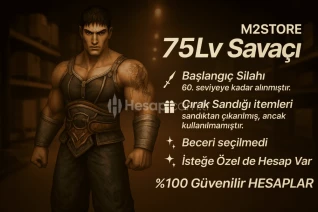 75 Seviye Yeni Başlangıç Hesapları Metin2 TR