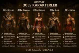 30 Seviye Yeni Başlangıç Hesapları Metin2 TR