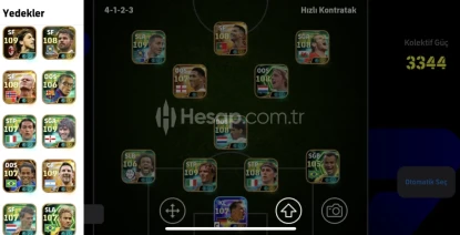 Efootboll mobil doku dolu hesap 3343 güç