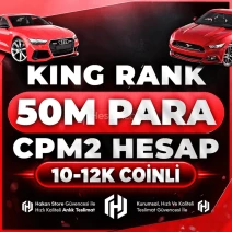⭐ 10-12K COİNLİ KİNG Rank CPM 2 Hesap | Oto Teslimat ⭐