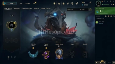 PLATİN 1 SMURF ACC 59.7 K MAVİ ÖZ VAR TIRMANICI BUFF