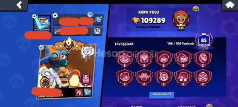 109.289 KUPA🔥4x USTALAR🔥76 MAX SAVAŞÇI🔥469 KOSTÜM🔥