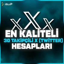 (+10000 İŞLEM) SÜPER  30 Takipçili X(TWİTTER)
