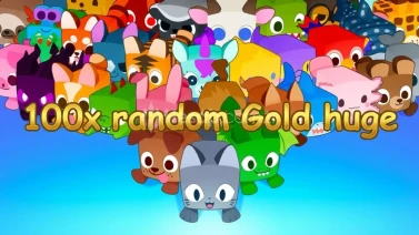⚡ps99 100x Random gold huge(Trade üzerinden verilir)⚡