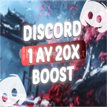 ⚡OTOTESLİM+STOKVAR 20x 1 Ay Discord Takviye Boost