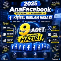 2025 ANA FACEBOOK | 9LU KİŞİSEL REKLAM HESABI HAZIR
