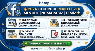 2024 FB Kurucu Mailli + 2FA Mevcut | Numarasız | Temiz