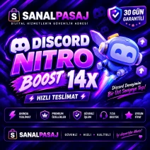 14x Discord Nitro Boost | 30 Gün Garantili