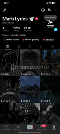 Keşfet açık orjinal tiktok hesabı