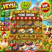 TOPLAM 100 adet YENİ ÜRÜN hay day