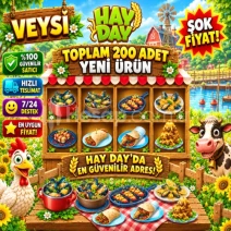TOPLAM 200 adet YENİ ÜRÜN hay day