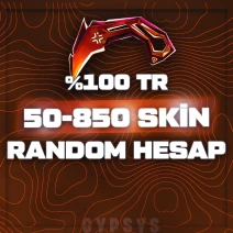 %100 TR⭐ 50-850 SKİN RANDOM HESAP⭐