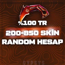 %100 TR⭐ 200-850 SKİN RANDOM HESAP⭐