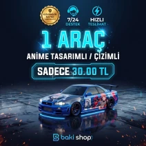 🔥 Baki Shop ⚡ 1 ADET ÖZEL ÇİZİMLİ ARAÇ ⭐