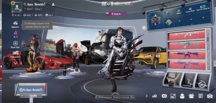 5 Spor araçlı efsane m416 sayaçlı pubg mobile hesabı