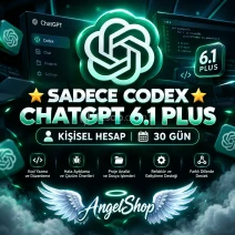 ⭐SADECE CODEX⭐CHATGPT 6.1 PLUS⭐KİŞİSEL HESAP⭐30 GÜN⭐